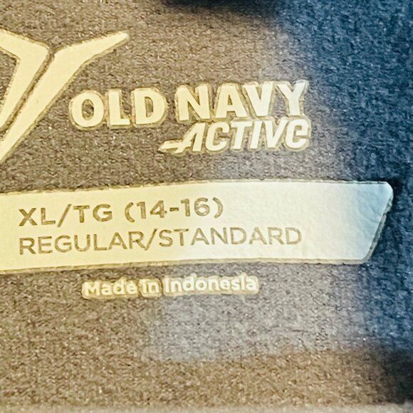 Old Navy Active Boys Long Sleeve Warm Performance Shirt size  XL Gray & Black - Picture 5 of 7